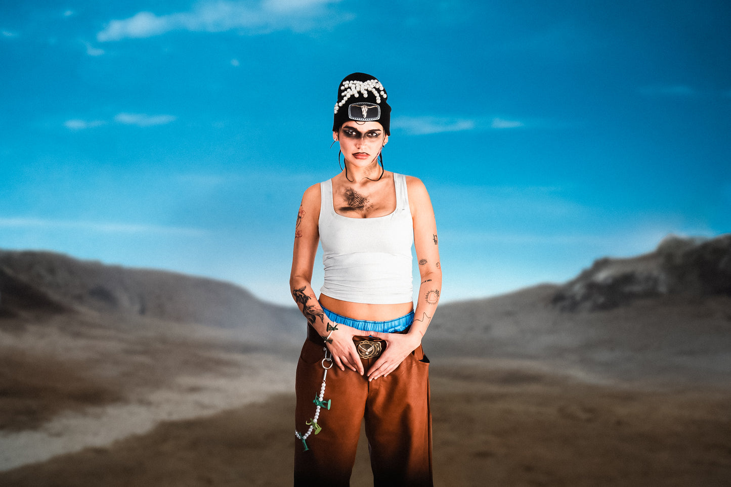 SHUJU "BEAST OF PEARLS" BEANIE